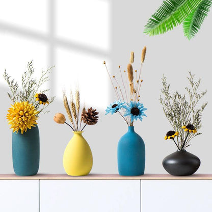 Colorful Ceramic Flower Vase | Modern Tabletop Decor