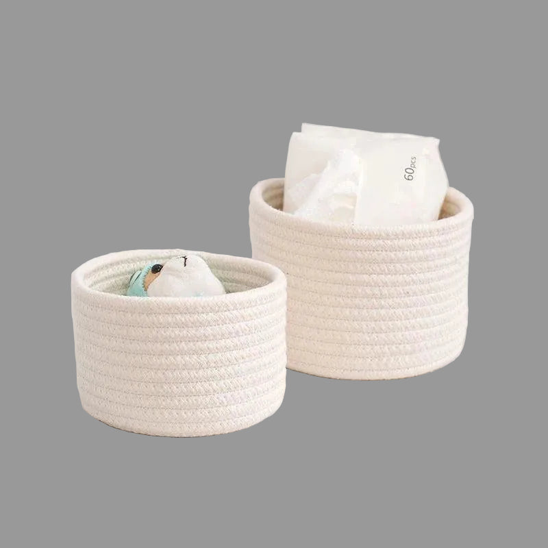 Cotton Rope Storage Basket | Eco-Friendly Organizer for Toys