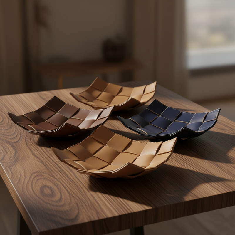 Elegant PU Leather Storage Tray | Key and Miscellaneous Organizer
